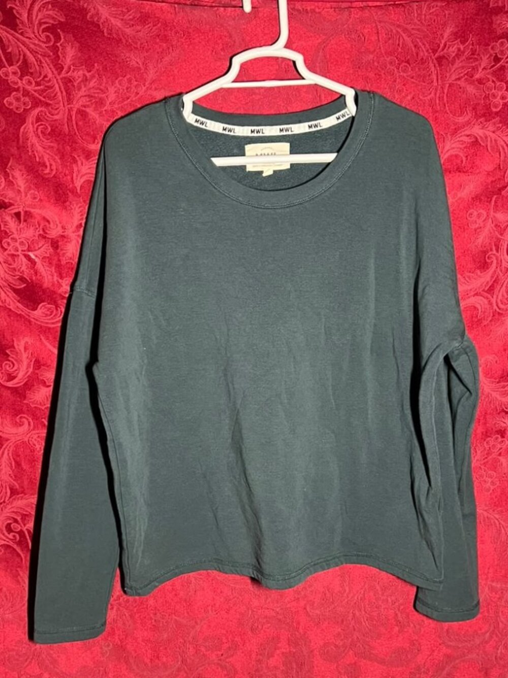 Madewell MWL Olive Green Crewneck Sweatshirt Size S